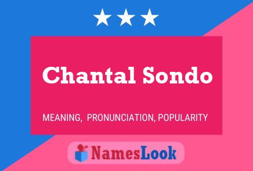 Chantal Sondo Naam Poster