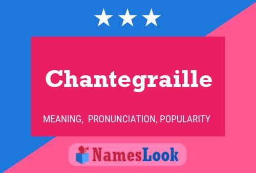 Chantegraille Naam Poster