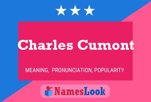 Charles Cumont Naam Poster