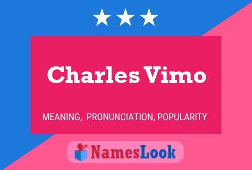 Charles Vimo Naam Poster