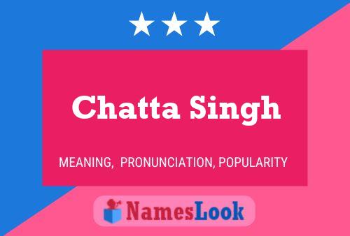 Chatta Singh Naam Poster