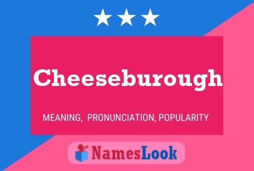 Cheeseburough Naam Poster