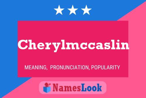 Cherylmccaslin Naam Poster