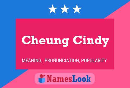 Cheung Cindy Naam Poster