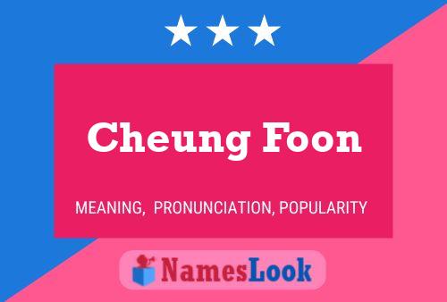 Cheung Foon Naam Poster