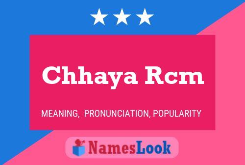 Chhaya Rcm Naam Poster