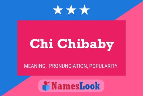 Chi Chibaby Naam Poster