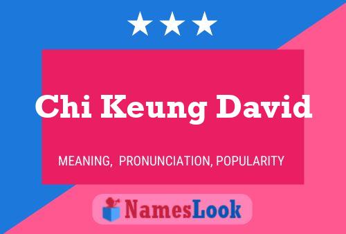 Chi Keung David Naam Poster