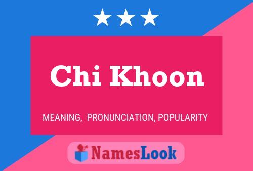 Chi Khoon Naam Poster