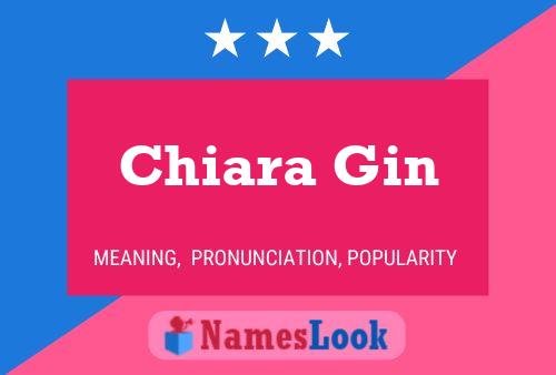 Chiara Gin Naam Poster