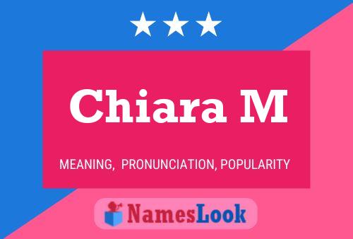 Chiara M Naam Poster