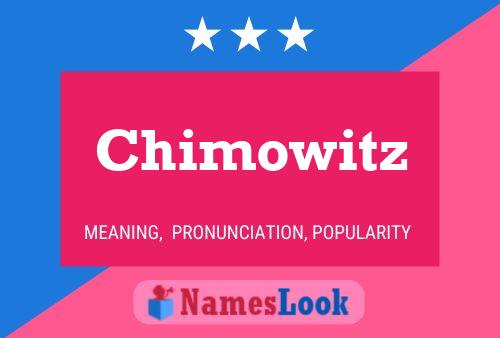 Chimowitz Naam Poster