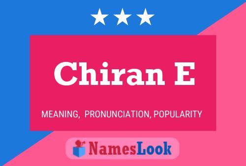 Chiran E Naam Poster