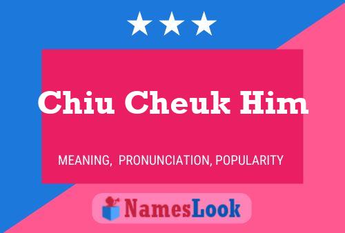 Chiu Cheuk Him Naam Poster