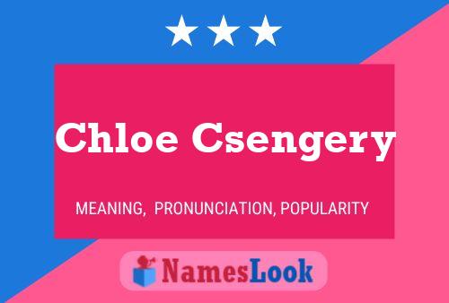 Chloe Csengery Naam Poster