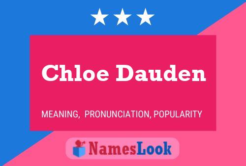 Chloe Dauden Naam Poster