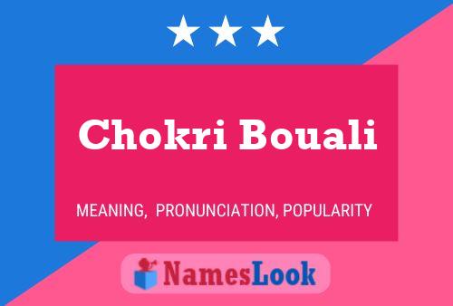 Chokri Bouali Naam Poster