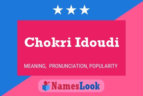 Chokri Idoudi Naam Poster