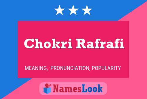 Chokri Rafrafi Naam Poster