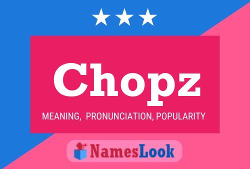 Chopz Naam Poster