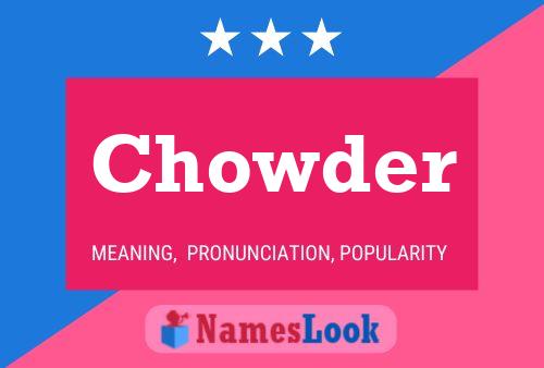 Chowder Naam Poster