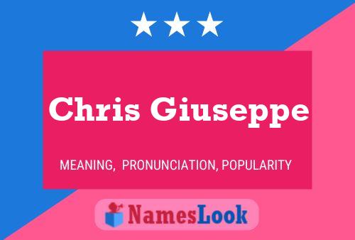 Chris Giuseppe Naam Poster