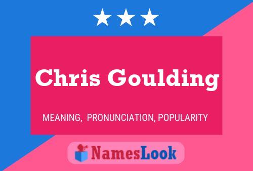 Chris Goulding Naam Poster