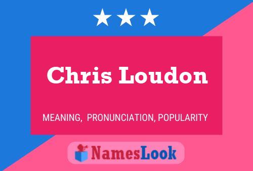 Chris Loudon Naam Poster