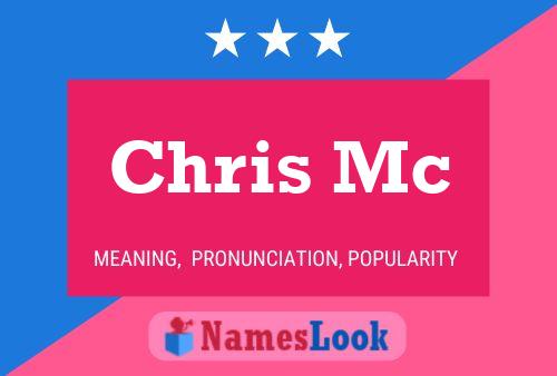 Chris Mc Naam Poster