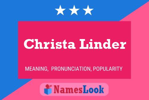 Christa Linder Naam Poster