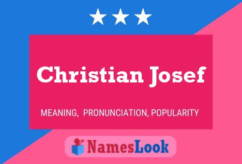 Christian Josef Naam Poster