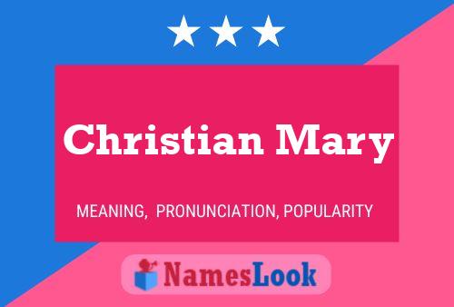 Christian Mary Naam Poster