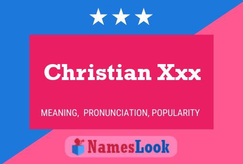 Christian Xxx Naam Poster