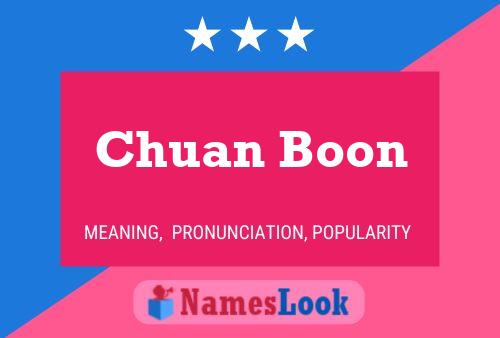 Chuan Boon Naam Poster