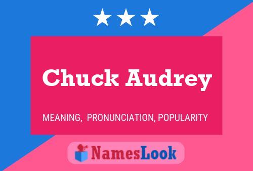 Chuck Audrey Naam Poster