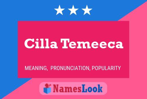 Cilla Temeeca Naam Poster