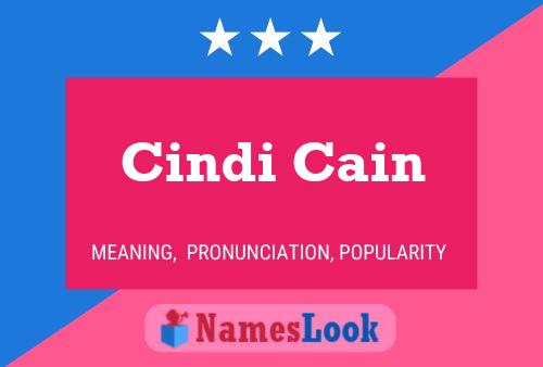 Cindi Cain Naam Poster