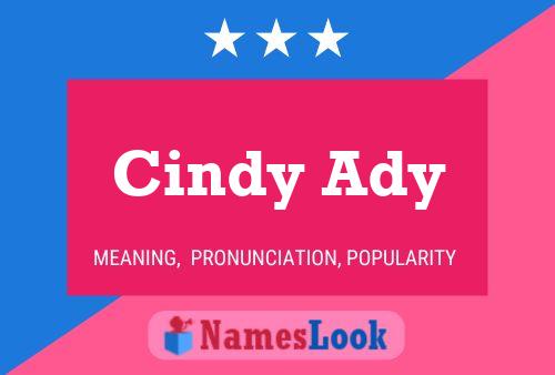 Cindy Ady Naam Poster