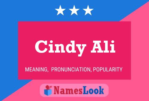 Cindy Ali Naam Poster