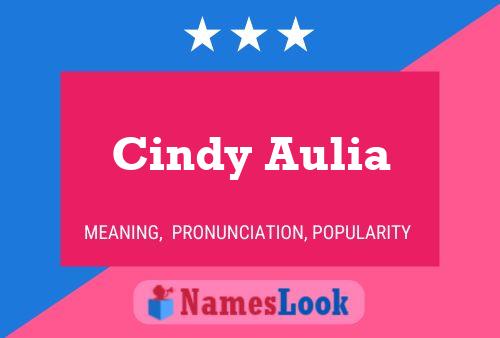 Cindy Aulia Naam Poster