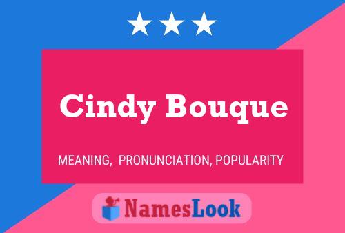 Cindy Bouque Naam Poster