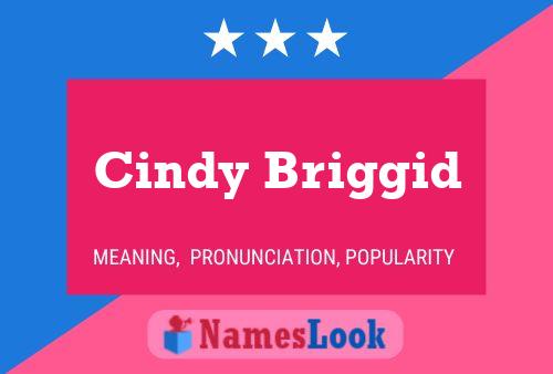 Cindy Briggid Naam Poster