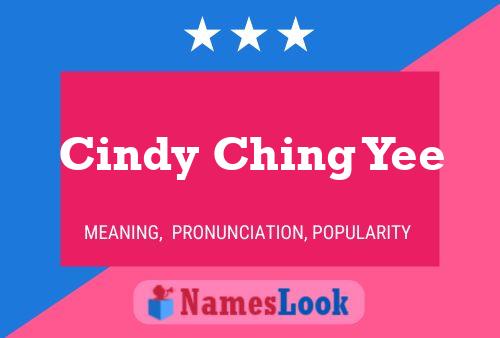 Cindy Ching Yee Naam Poster