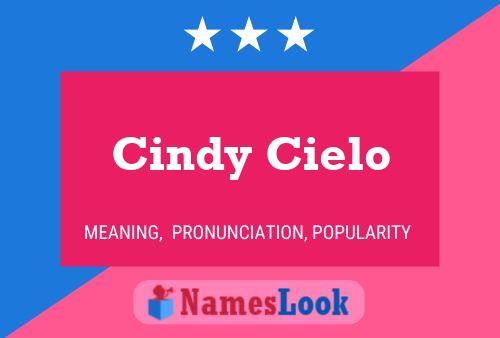 Cindy Cielo Naam Poster