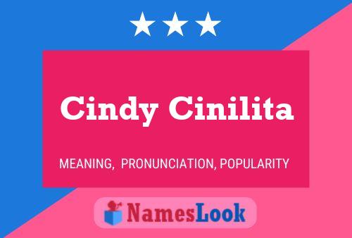 Cindy Cinilita Naam Poster