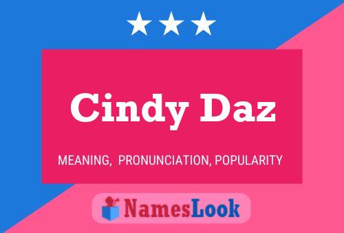 Cindy Daz Naam Poster