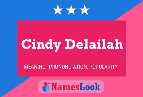 Cindy Delailah Naam Poster