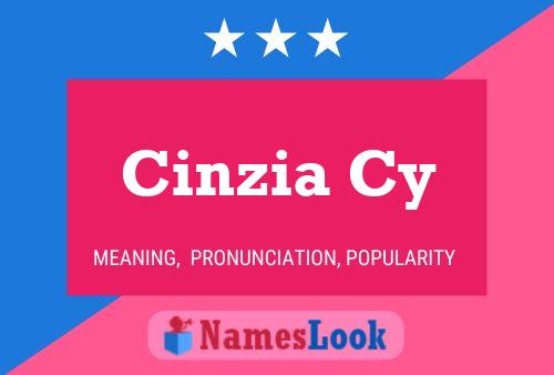 Cinzia Cy Naam Poster