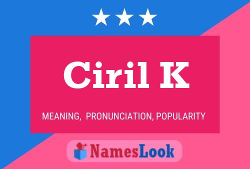 Ciril K Naam Poster