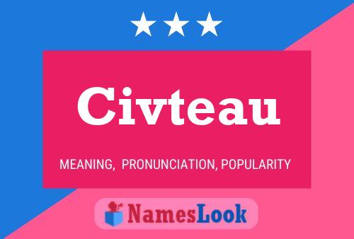 Civteau Naam Poster